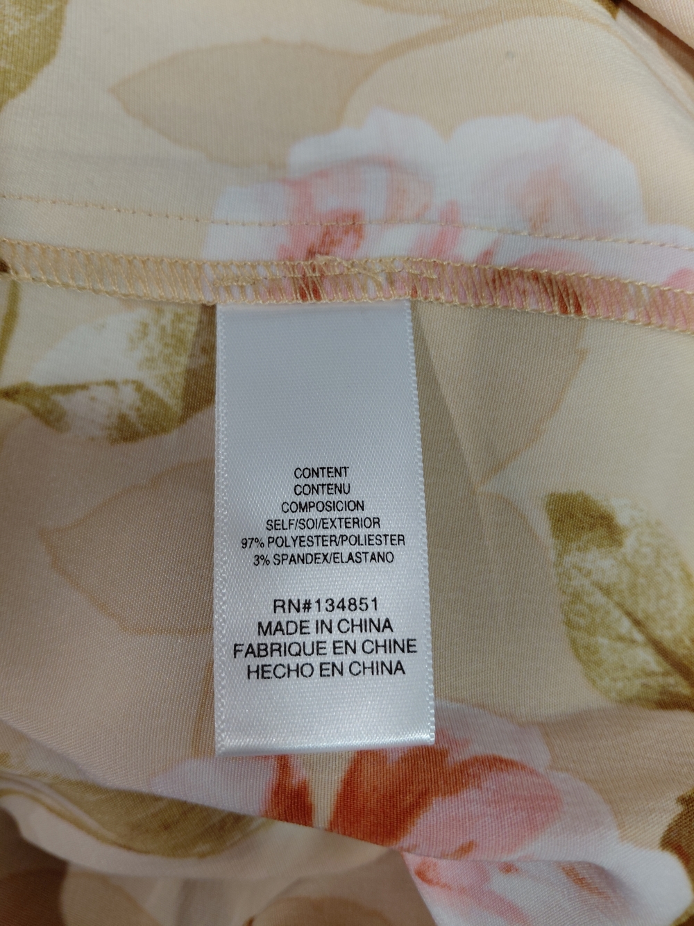 Wayf Beige Floral Maxi Slip Dress with Pink Roses - Picture 6 of 6